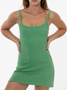 Los Angeles Apparel Mini Spaghetti Strap Dress sz M